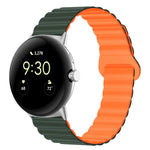 Bracelet de montre en silicone magnétique avec boucle inversée, pour Google Pixel Watch 4 / 3 / 2 / 1 41mm
