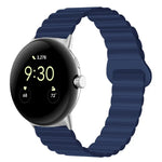 Bracelet de montre en silicone magnétique avec boucle inversée, pour Google Pixel Watch 4 / 3 / 2 / 1 41mm