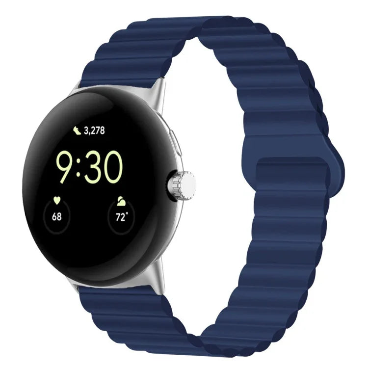 Bracelet de montre en silicone magnétique avec boucle inversée, pour Google Pixel Watch 4 / 3 / 2 / 1 41mm