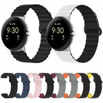 Bracelet de montre en silicone magnétique avec boucle inversée, pour Google Pixel Watch 4 / 3 / 2 / 1 41mm