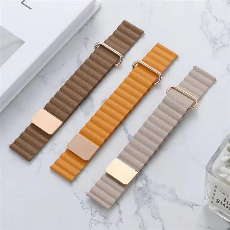 Bracelet de Montre en Cuir Véritable Magnétique à Boucle Inversée, Pour Google Pixel Watch 4 / 3 / 2 / 1 41mm