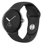 Bracelet de montre en silicone à boucle inversée de couleur unie, pour Google Pixel Watch 4 / 3 / 2 / 1 41 mm