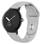 Bracelet de montre en silicone à boucle inversée de couleur unie, pour Google Pixel Watch 4 / 3 / 2 / 1 41 mm
