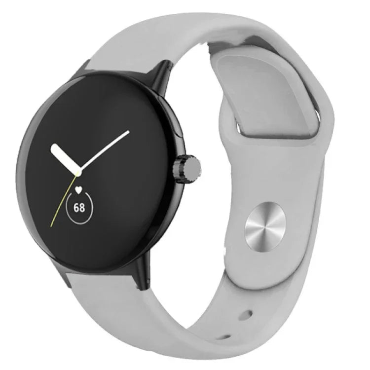 Bracelet de montre en silicone à boucle inversée de couleur unie, pour Google Pixel Watch 4 / 3 / 2 / 1 41 mm