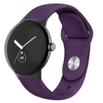 Bracelet de montre en silicone à boucle inversée de couleur unie, pour Google Pixel Watch 4 / 3 / 2 / 1 41 mm