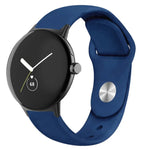 Bracelet de montre en silicone à boucle inversée de couleur unie, pour Google Pixel Watch 4 / 3 / 2 / 1 41 mm