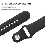 Bracelet de montre en silicone à boucle inversée de couleur unie, pour Google Pixel Watch 4 / 3 / 2 / 1 41 mm
