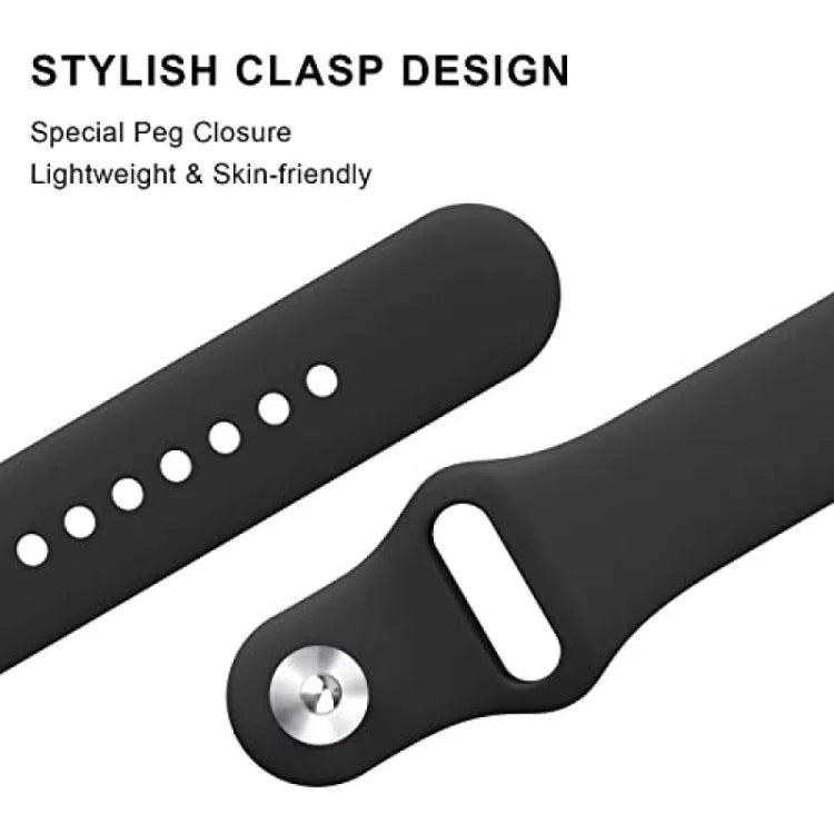 Bracelet de montre en silicone à boucle inversée de couleur unie, pour Google Pixel Watch 4 / 3 / 2 / 1 41 mm