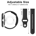 Bracelet de montre en silicone à boucle inversée de couleur unie, pour Google Pixel Watch 4 / 3 / 2 / 1 41 mm