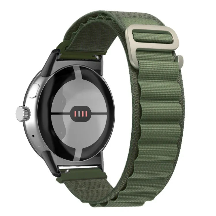 Bracelet de montre en nylon noir avec connecteur, pour Google Pixel Watch 4 / 3 / 2 / 1 41mm