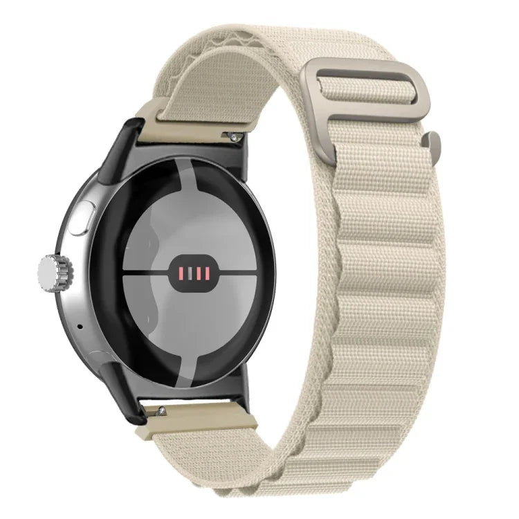 Bracelet de montre en nylon noir avec connecteur, pour Google Pixel Watch 4 / 3 / 2 / 1 41mm