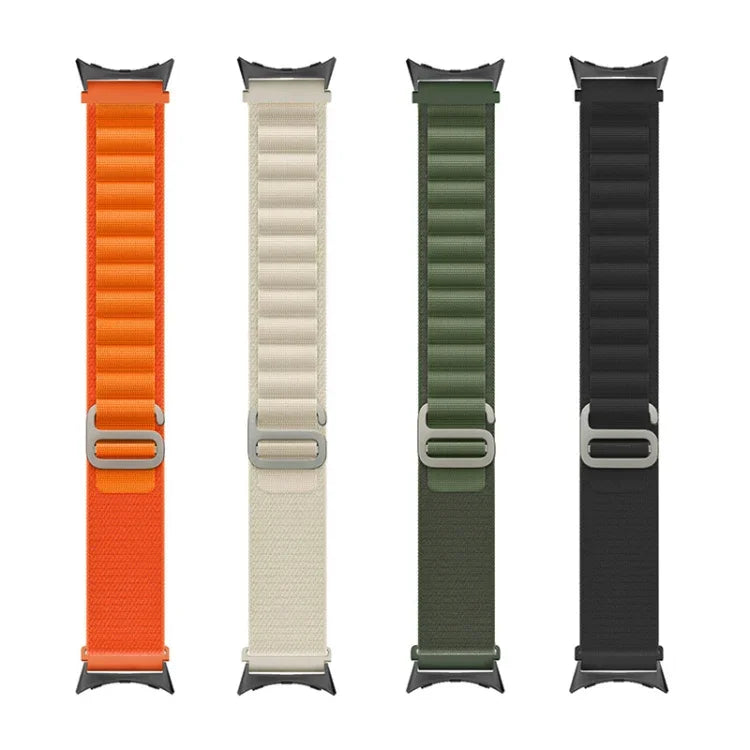 Bracelet de montre en nylon noir avec connecteur, pour Google Pixel Watch 4 / 3 / 2 / 1 41mm