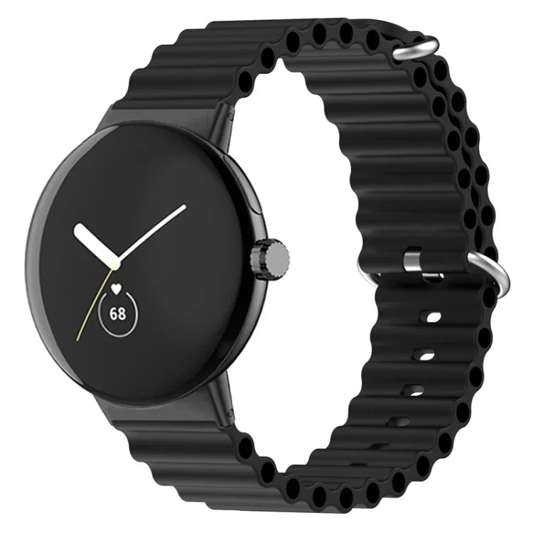 Bracelet de montre en silicone Ocean, pour Google Pixel Watch 4 / 3 / 2 / 1 41mm