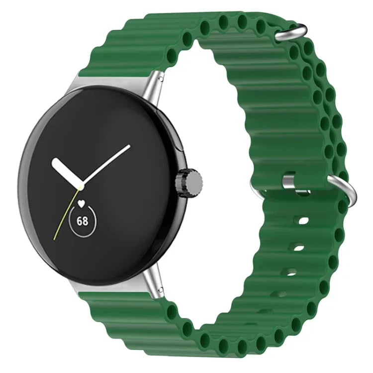 Bracelet de montre en silicone Ocean, pour Google Pixel Watch 4 / 3 / 2 / 1 41mm