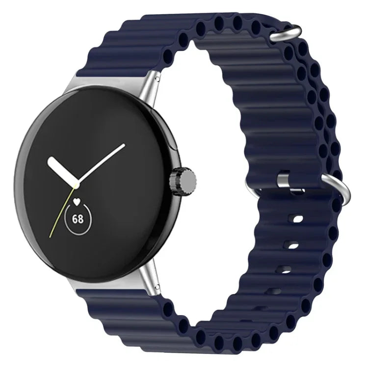 Bracelet de montre en silicone Ocean, pour Google Pixel Watch 4 / 3 / 2 / 1 41mm