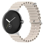 Bracelet de montre en silicone Ocean, pour Google Pixel Watch 4 / 3 / 2 / 1 41mm