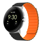 Bracelet de montre magnétique en silicone en deux sections, pour Google Pixel Watch 4 / 3 / 2 / 1 41mm
