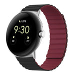 Bracelet de montre magnétique en silicone en deux sections, pour Google Pixel Watch 4 / 3 / 2 / 1 41mm