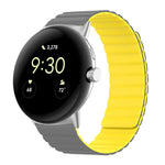 Bracelet de montre magnétique en silicone en deux sections, pour Google Pixel Watch 4 / 3 / 2 / 1 41mm