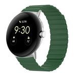 Bracelet de montre magnétique en silicone en deux sections, pour Google Pixel Watch 4 / 3 / 2 / 1 41mm