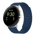 Bracelet de montre magnétique en silicone en deux sections, pour Google Pixel Watch 4 / 3 / 2 / 1 41mm