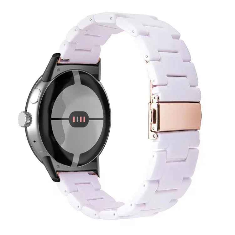 Bracelet de montre en résine à trois maillons, pour Google Pixel Watch 4 / 3 / 2 / 1 41mm