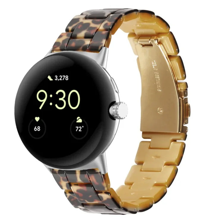 Bracelet de montre en résine à trois maillons, pour Google Pixel Watch 4 / 3 / 2 / 1 41mm