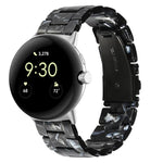 Bracelet de montre en résine à trois maillons, pour Google Pixel Watch 4 / 3 / 2 / 1 41mm