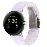 Bracelet de montre en résine à trois maillons, pour Google Pixel Watch 4 / 3 / 2 / 1 41mm