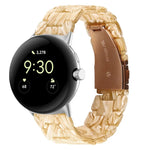 Bracelet de montre en résine à trois maillons, pour Google Pixel Watch 4 / 3 / 2 / 1 41mm