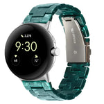 Bracelet de montre en résine à trois maillons, pour Google Pixel Watch 4 / 3 / 2 / 1 41mm