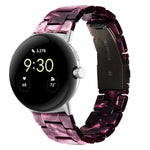 Bracelet de montre en résine à trois maillons, pour Google Pixel Watch 4 / 3 / 2 / 1 41mm