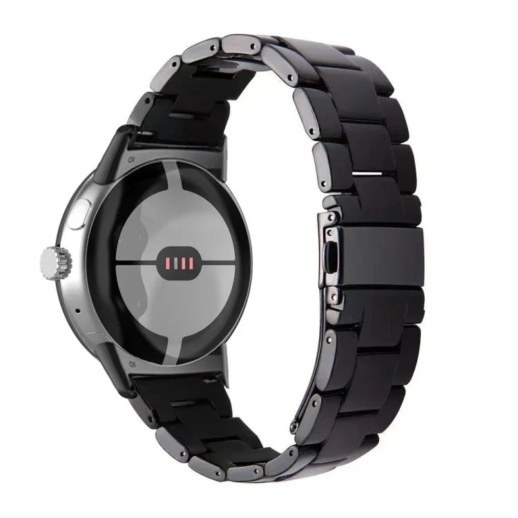 Bracelet de montre en résine à trois maillons, pour Google Pixel Watch 4 / 3 / 2 / 1 41mm