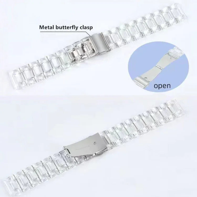 Bracelet de montre en résine à trois maillons, pour Google Pixel Watch 4 / 3 / 2 / 1 41mm