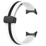 Bracelet de montre en silicone à boucle déployante bicolore, pour Google Pixel Watch 4 / 3 / 2 / 1 41mm