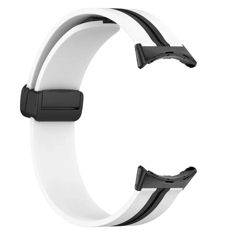Bracelet de montre en silicone à boucle déployante bicolore, pour Google Pixel Watch 4 / 3 / 2 / 1 41mm