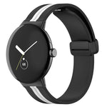 Bracelet de montre en silicone à boucle déployante bicolore, pour Google Pixel Watch 4 / 3 / 2 / 1 41mm