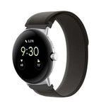 Bracelet de montre en nylon avec connecteur argenté en boucle, pour Google Pixel Watch 4 / 3 / 2 / 1 41mm