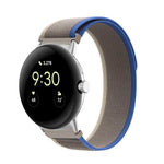 Bracelet de montre en nylon avec connecteur argenté en boucle, pour Google Pixel Watch 4 / 3 / 2 / 1 41mm