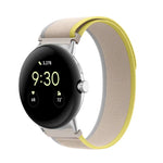 Bracelet de montre en nylon avec connecteur argenté en boucle, pour Google Pixel Watch 4 / 3 / 2 / 1 41mm