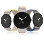Bracelet de montre en nylon avec connecteur noir en boucle, pour Google Pixel Watch 4 / 3 / 2 / 1 41mm