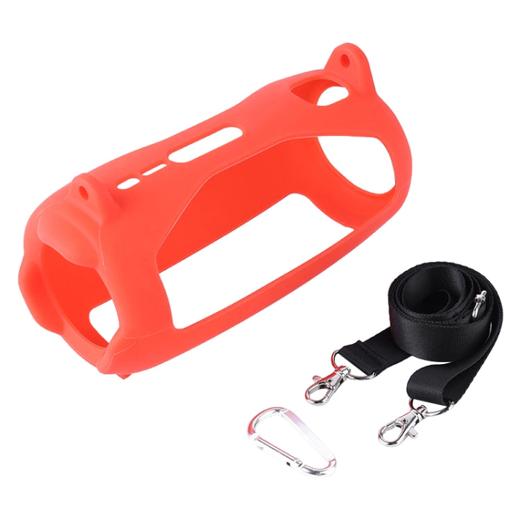 Housse en silicone pour enceinte Bluetooth avec effet lumière colorée et sangle d'épaule, pour JBL Pulse 5 Noir, pour JBL Pulse 5 Rouge, pour JBL Pulse 5 Bleu