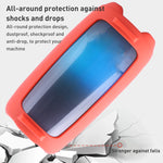 Housse en silicone pour enceinte Bluetooth avec effet lumière colorée et sangle d'épaule, pour JBL Pulse 5 Noir, pour JBL Pulse 5 Rouge, pour JBL Pulse 5 Bleu