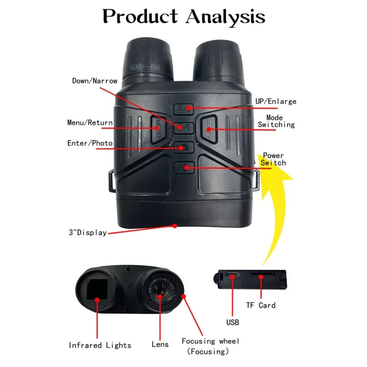 Vision nocturne 4K HD NV4000 pour chasse en extérieur, NV4000