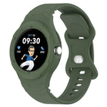 Bracelet de montre intégré en silicone texturé cuir, Pour Google Pixel Watch