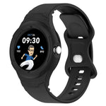 Bracelet de montre intégré en silicone texturé cuir, Pour Google Pixel Watch