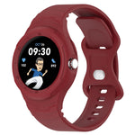 Bracelet de montre intégré en silicone texturé cuir, Pour Google Pixel Watch
