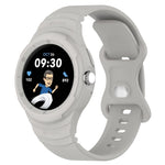 Bracelet de montre intégré en silicone texturé cuir, Pour Google Pixel Watch