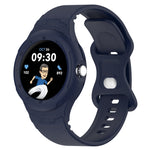 Bracelet de montre intégré en silicone texturé cuir, Pour Google Pixel Watch