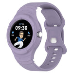 Bracelet de montre intégré en silicone texturé cuir, Pour Google Pixel Watch